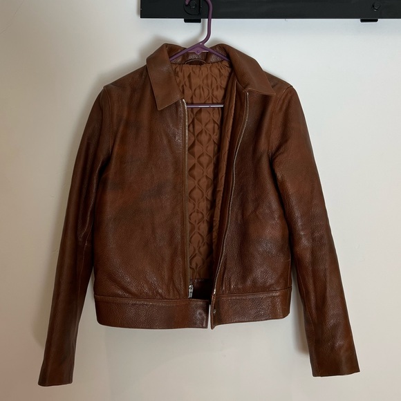 Brown Alternative Leather Jacket Sz Small - manufactured for Levi’s - Picture 2 of 9